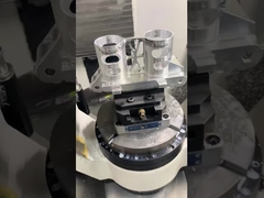 Blue Aluminum Vise Jaws Manual Cnc Turning Fixtures For Light Cutting