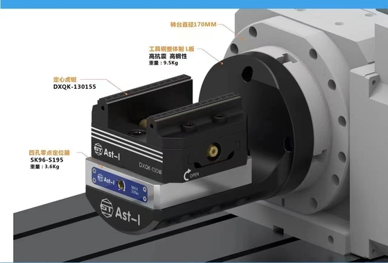 Cnc Small Machining Fixture Clamps Zero Point Positioning Manual