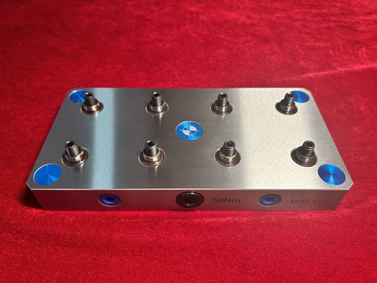 High Precision T-Slot Mounting Type Zero Point Fixture with 0.005mm Repeatability and 4 Bolts Accessories