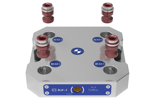 Four Hole Workpiece Zero Point Clamping 3.6Kg Weight Steel Material