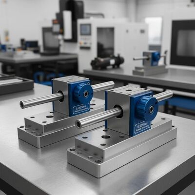 Precision Axis Fixtures with 0.005mm Repeat Accuracy 18KN Locking Force and Double Fixtures for CNC Machining