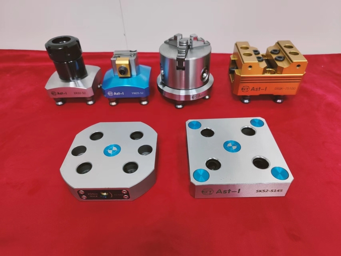 Gripper Teeth Axis Fixtures 77mm Dovetail Fixture CNC For 5 Axis Riser